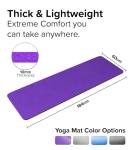 Thick Non-Slip Yoga Mat with Carrying Strap