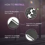 Non-Slip Interlocking Foam Gym Mat - 4 Tiles