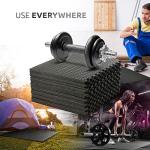 Non-Slip Interlocking Foam Gym Mat - 4 Tiles