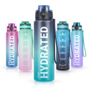 Sahara Sailor 1L Leakproof Motivational Water Bottle