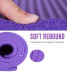 Thick Non-Slip Yoga Mat with Carrying Strap