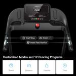Foldable Treadmill with Pulse Sensor - 2.5 HP