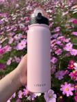 GOPPUS 600ml Insulated Water Bottle with Straw