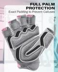 VINSGUIR Women's Weight Lifting Gym Gloves - Pink
