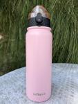 GOPPUS 600ml Insulated Water Bottle with Straw