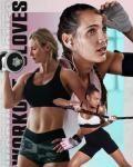 VINSGUIR Women's Weight Lifting Gym Gloves - Pink