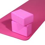 High-Density Yoga Block Set of 2 (Pink)