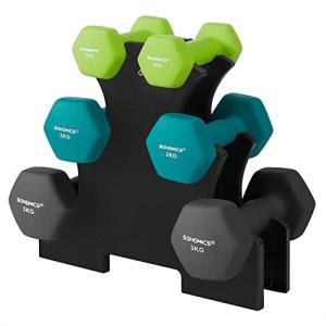 Dumbbell Set with Stand - 1kg to 3kg