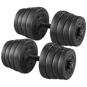 Yaheetech 30KG Adjustable Dumbbells for Home Gym