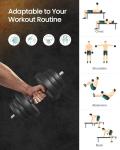 Adjustable 2-in-1 Dumbbell Set with Barbell Bar