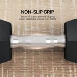 HOMCOM Hex Dumbbell Set for Home Gym (2 x 6kg)
