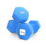 KAYMAN 5kg Neoprene Dumbbells with Grip