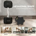 HOMCOM Hex Dumbbell Set for Home Gym (2 x 6kg)