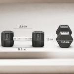 HOMCOM Hex Dumbbell Set for Home Gym (2 x 6kg)