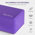 2 Yoga Blocks and Straps Set, Non-Slip Foam