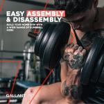 Adjustable 20kg Dumbbell and Barbell Set