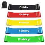 5 Pack Natural Latex Resistance Bands for Workouts