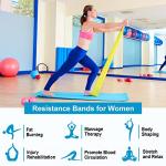 3-Piece Skin-Friendly Resistance Bands Set for Workouts