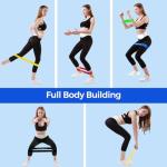5 Pack Natural Latex Resistance Bands for Workouts