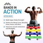 ZAFHAM Resistance Bands Set - 5 Levels of Resistance