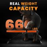 DSKEUZE Weight Bench with 8 Adjustable Backrest Positions