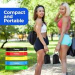 5 Pack Natural Latex Resistance Bands for Workouts