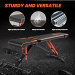 Adjustable Foldable Weight Bench for Home Workouts