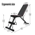 Adjustable Foldable Fitness Bench for Home Workouts