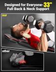 Yoleo Adjustable Foldable Weight Bench for Home Use
