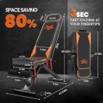 Adjustable Foldable Weight Bench for Home Workouts