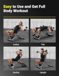 Yoleo Adjustable Foldable Weight Bench for Home Use