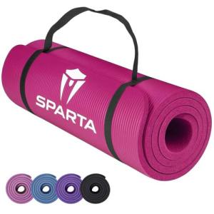 Extra Thick Non-Slip Yoga Mat with Strap (Pink)