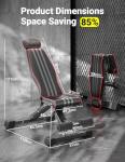 Yoleo Adjustable Foldable Weight Bench for Home Use