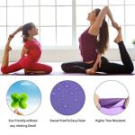 Non-Slip Yoga Mat with Carry Strap - Violet