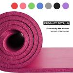 Extra Thick Non-Slip Yoga Mat with Strap (Pink)