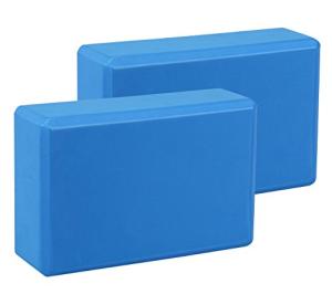 EXERZ Yoga Blocks - Anti-Slip Fitness Bricks (Blue)