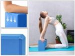 EXERZ Yoga Blocks - Anti-Slip Fitness Bricks (Blue)