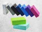 EXERZ Yoga Blocks - Anti-Slip Fitness Bricks (Blue)