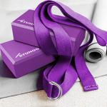 Yoga Block Set with Strap and E-book