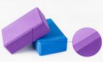 EXERZ Yoga Blocks - Anti-Slip Fitness Bricks (Blue)