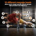 Portable Deep Tissue Massage Gun with 10 Heads