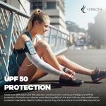 Fuinloth UV Protection Compression Arm Sleeves - Black
