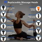 TOLOCO Deep Tissue Massage Gun with 12 Heads