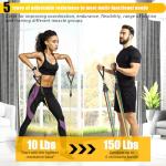 Stackable Resistance Bands Set for Home Workouts