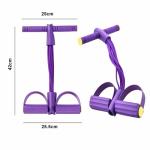 Qublex 6-Tube Resistance Band with Foot Pedal