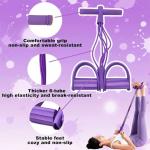 Qublex 6-Tube Resistance Band with Foot Pedal