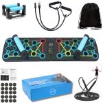 Push Up Board Set with Jump Rope & Bands