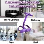 Qublex 6-Tube Resistance Band with Foot Pedal