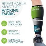 Calf Compression Sleeves for Pain Relief – Black