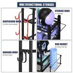 ZACHVO Dumbbell Rack with Wheels and 8 Hooks